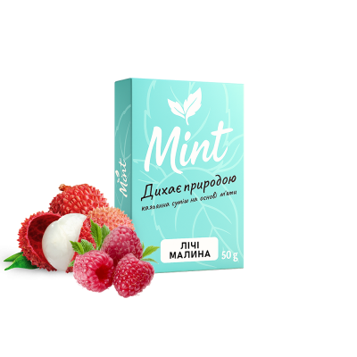Кальянна суміш Mint Лічі Малина (50 г)