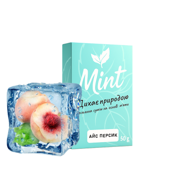 Кальянна суміш Mint Айс Персик (50 г)