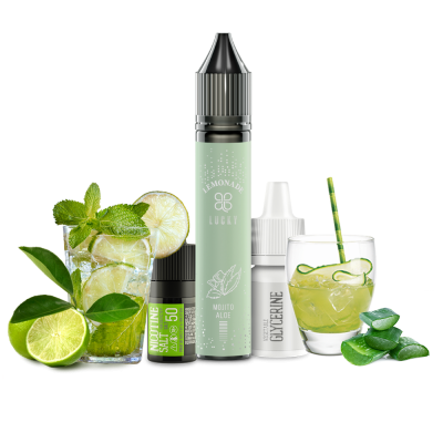 Набір для самозамішування Lucky Mojito Aloe Cucumber Lemonade (Мохіто Алое Огірок Лімонад, 50 мг, 30 мл)