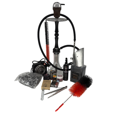 Набор Aroma Hookah Golf Black - кальян, аксессуары, табак
