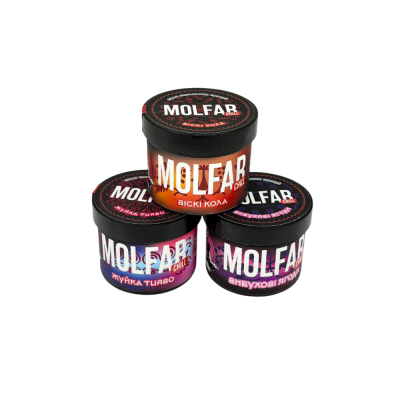 Набір ТОП 3 смаків тютюну Molfar Chill Line по 40 г 27604 Набір ТОП 3 смаків тютюну Molfar Chill Line по 40 г