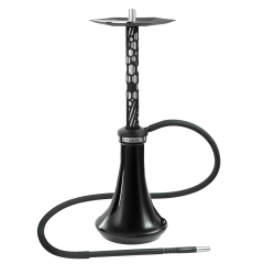 Кальян Embery Mono-H 4.0 Silver-Black (чорно-сріблястий, повний комплект)