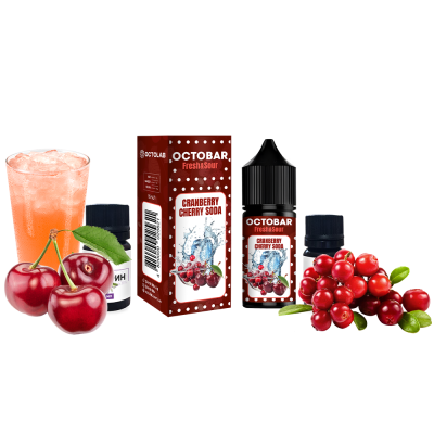 Набір для самозамішування Octobar Fresh & Sour Hard Cranberry Cherry Soda (Журавлина Вишня Сода, 65 мг, 30 мл)