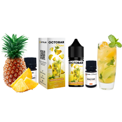 Набір для самозамішування Octobar Prime Pineapple Mojito (Ананасовий Мохіто, 50 мг, 30 мл)
