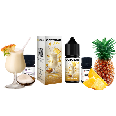 Набір для самозамішування Octobar Prime HARD Pina Colada (Піна Колада, 65 мг, 30 мл)