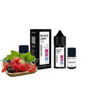 Набор для самозамеса Black Limit Salt Sour Berries (Кислые Ягоды, 50 мг, 30 мл)