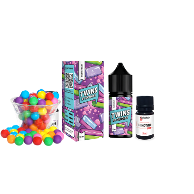 Набір для самозамішування Twins HARD Bubble Gum (Жуйка, 65 мг, 30 мл)