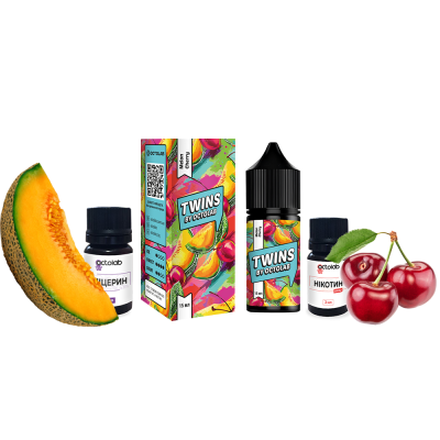 Набір для самозамішування Twins HARD Melon Cherry (Диня Вишня, 65 мг, 30 мл)