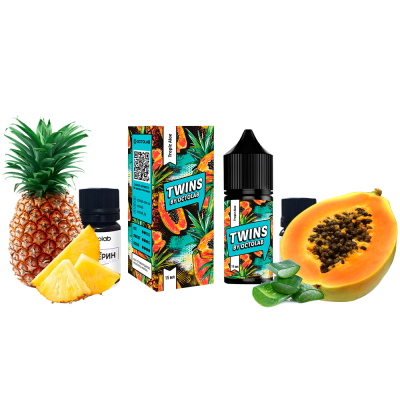 Набір для самозамішування Twins HARD Tropic Aloe (Ананас Папайя Алое, 65 мг, 30 мл)