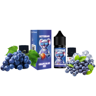 Набір для самозамішування Octobar NFT HARD Grape Blue Ice (Виноград Блакитний Лід, 65 мг, 30 мл)