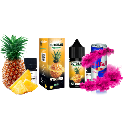 Набір для самозамішування Octobar Strong Pine Energy (Ананас Енергетик, 50 мг, 30 мл)