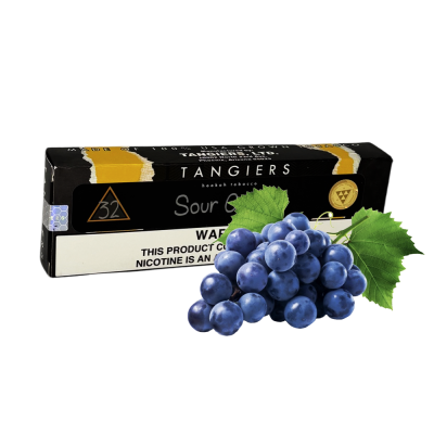 Тютюн Tangiers Noir №32 Sour Grape (Кислий Виноград, 250 г) Чорна упаковка