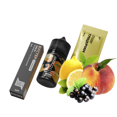 Набор для самозамеса Chaser Lux Blackcurrant Lemon Peach (Смородина Лимон Персик, 65 мг, 30 мл)