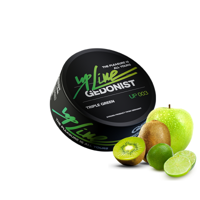 Тютюн Gedonist UP Line №3 Triple Green (Трипл Грін, 100 г)