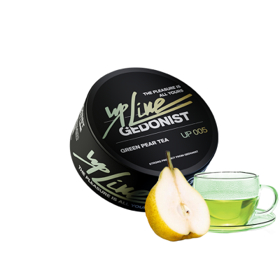 Тютюн Gedonist UP Line №5 Green Pear Tea (Зелена груша та чай, 100 г)