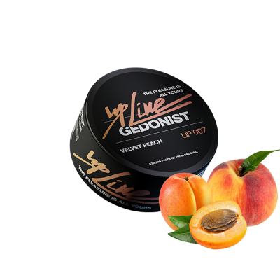 Тютюн Gedonist UP Line №7 Velvet Peach (Вельвет Піч, 100 г)