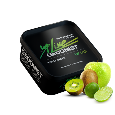 Тютюн Gedonist UP Line №3 Triple Green (Трипл Грін, 200 г)
