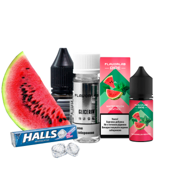 Набір для самозамішування рідини Flavorlab Ripe Watermelom Menthol (Кавун Ментол, 50 мг, 30 мл)