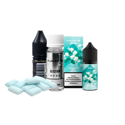 Набір для самозамішування рідини Flavorlab Ripe Bubblemint (Баблмінт, 50 мг, 30 мл)