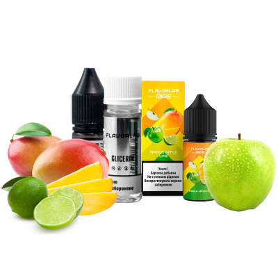 Набір для замішування рідини Flavorlab Ripe Mango Apple Lime (Манго Яблуко Лайм, 50 мг, 30 мл)