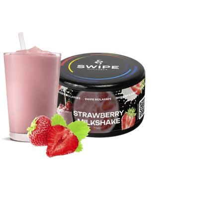 Кальянна суміш Swipe Strawberry Milkshake (Полуничний Мілкшейк, 50 г)