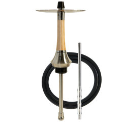 Кальян Totem Hookah Monolit Ultra Wood Pure (бежевий, базовий комплект, сталевий мундштук)