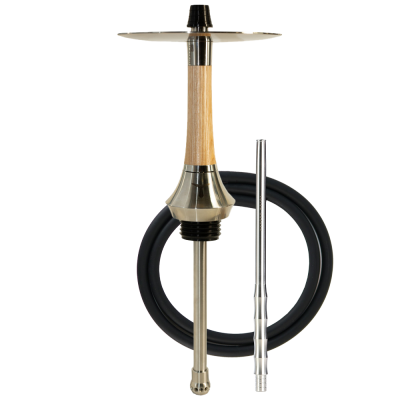 Кальян Totem Hookah Monolit Ultra Wood Pure (бежевий, базовий комплект, сталевий мундштук)