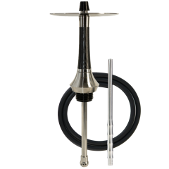 Кальян Totem Hookah Monolit Ultra Wood Black (чорний, базовий комплект, сталевий мундштук)