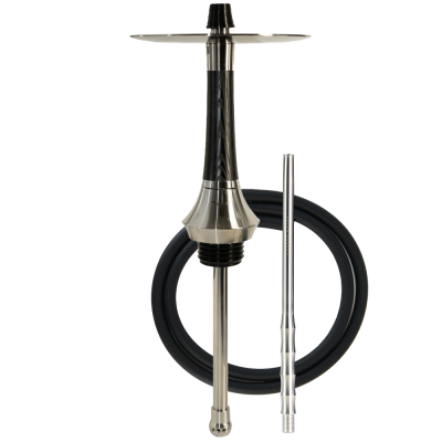 Кальян Totem Hookah Monolit Ultra Wood Black (чорний, базовий комплект, сталевий мундштук)