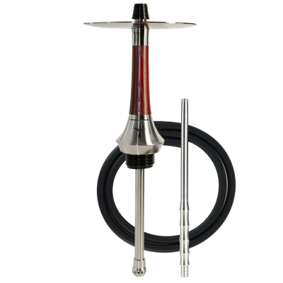 Кальян Totem Hookah Monolit Ultra Wood Cherry (червоний, базовий комплект, сталевий мундштук)