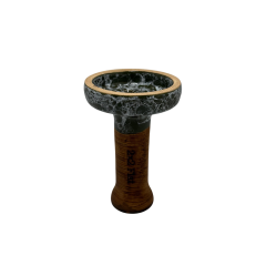 Глиняна чаша 2x2Hookah Flat Dark Green Black (Темно-зелений з чорним)