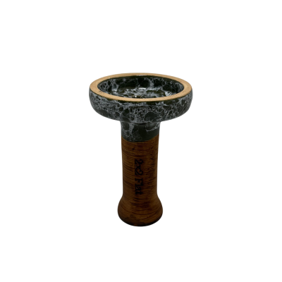 Глиняна чаша 2x2Hookah Flat Dark Green Black (Темно-зелений з чорним)