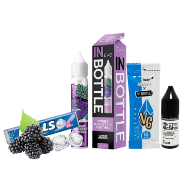 Набір для самозамішування In Bottle EVO Forest Blackberry Menthol (Лісова ожина з ментолом, 50 мг, 30 мл)