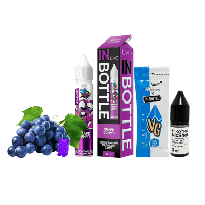 Набір для самозамішування In Bottle EVO Grape Gummy (Виноградні мармеладки, 50 мг, 30 мл)