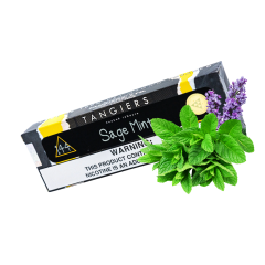 Тютюн Tangiers Noir №144 Sage Mint (Сейдж Мінт, 100 г) Чорна упаковка