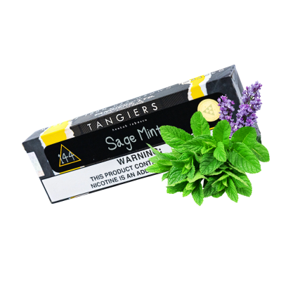 Тютюн Tangiers Noir №144 Sage Mint (Сейдж Мінт, 100 г) Чорна упаковка