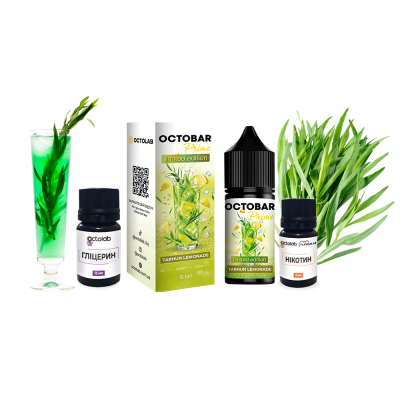 Набор для самозамеса Octobar Prime HARD Tarhun Lemonade (Тархун Лимонад, 65 мг, 30 мл)