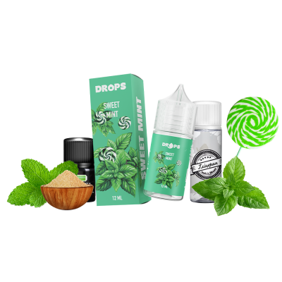 Набір для самозамішування Hype Drops Sweet Mint (Солодка м'ята, 50 мг, 30 мл)