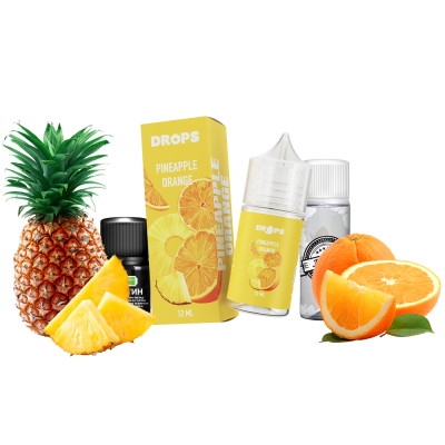 Набір для самозамішування Hype Drops Pineapple Orange (Ананас Апельсин, 50 мг, 30 мл)