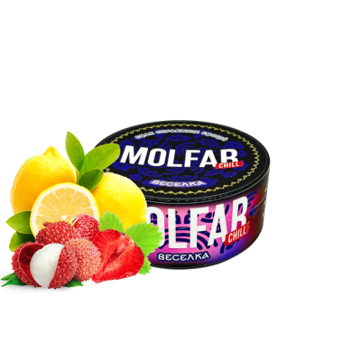 Тютюн Molfar Chill Line Веселка (Полуниця Лічі Лимон, 100 г)