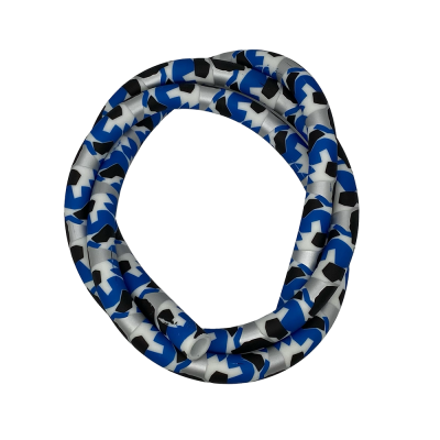 Силіконовий шланг для кальяну AMY Camouflage Blue (синій)