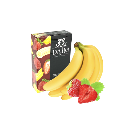 Тютюн DAIM Strawberry Banana (Полуниця Банан, 50 г)