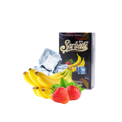 Тютюн Serbetli Ice Banana Strawberry (Кридяна Банан Полуниця, 50 г)
