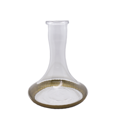 Колба для кальяну Craft Bottom Gold (Прозора із золотим дном)