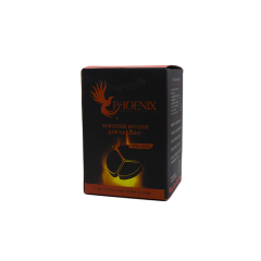 Кокосове вугілля для кальяну Phoenix Kaloud (1 кг, 72 шт, сегмент)