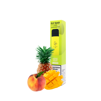Elf Bar 1500 Pineapple Peach Mango (Ананас, Персик, Манго) Одноразовий POD