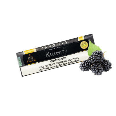 Тютюн Tangiers Noir №59 Blackberry (Ожина, 100 г) Чорна упаковка