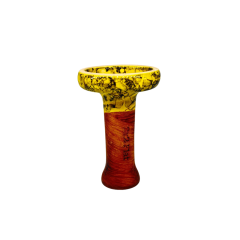 Глиняна чаша 2x2Hookah Flat Yellow Black (Лимон)