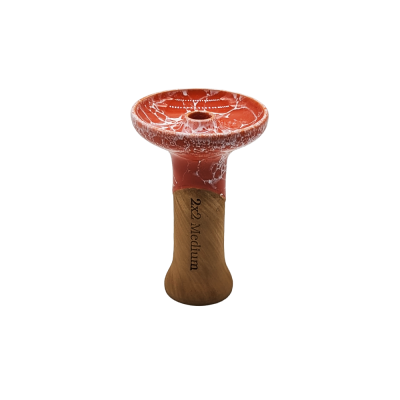 Глиняна чаша 2x2Hookah Medium Mosaic Red (Темно червоний)