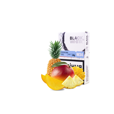 Тютюн Black&White W34 Dominikana (тропічні фрукти, 40 г)